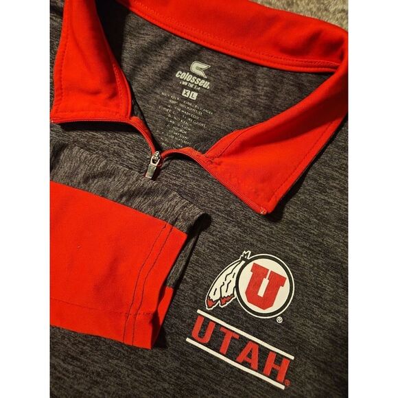 Colosseum Athletics Utah Utes 1/4 Zip Size XL Long Sleeve Pullover Jacket - Picture 1 of 10